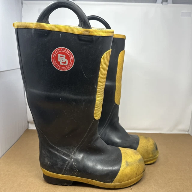 Toe Fire BLACK DIAMOND HONEYWELL Rubber Fire NFPA Boots Men's Size 9 Medium £51. ...