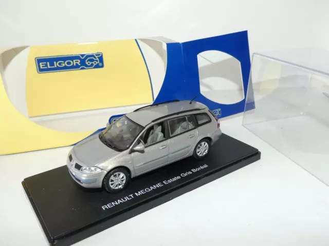 RENAULT MEGANE II ESTATE GRANDTOUR Gris Boreal ELIGOR 1:43