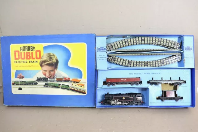HORNBY DUBLO EDG18 BR 2-6-4 TANK LOCOMOTIVE 80054 GOODS TRAIN SET oe