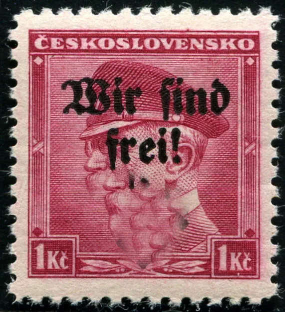 Sudetenland Rumburg Freimarke 1 Krone   Mi.Nr. 9  postfrisch   ECHT !!!