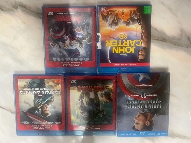 Lot De 5 Films Marvel En Blu Ray