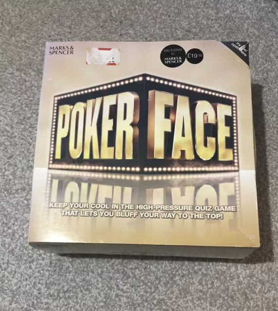 Poker Face Board Game Based on TV Show New good Christmas fun