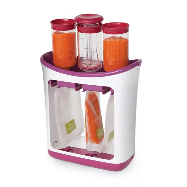 Baby Feeding Fresh Squeeze Station Baby Food Fruit Puree Maker Storage Pouches