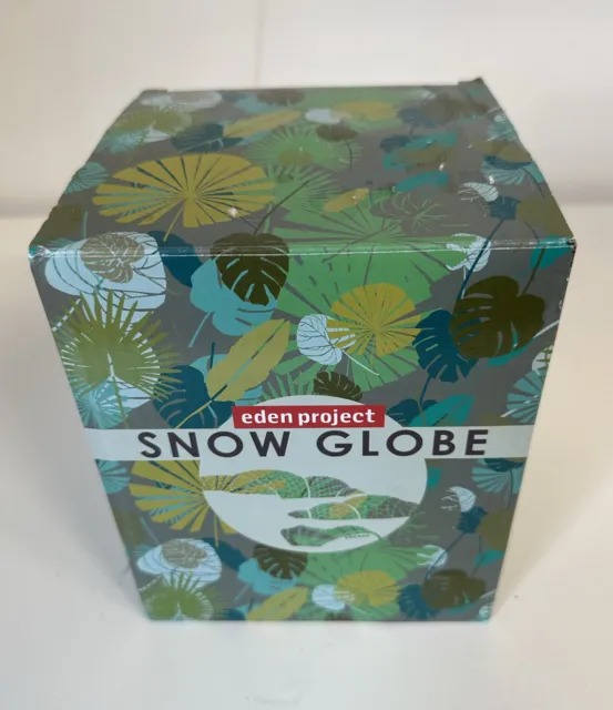 Globo de nieve Eden Project Cornualles raro - completo en caja