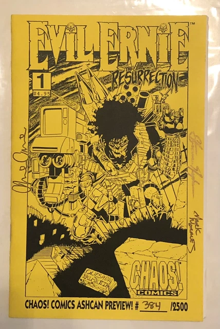 Evil Ernie Resurrection Ashcan #1 (Chaos  1993) Signed Pulido, Hughes & Morales!