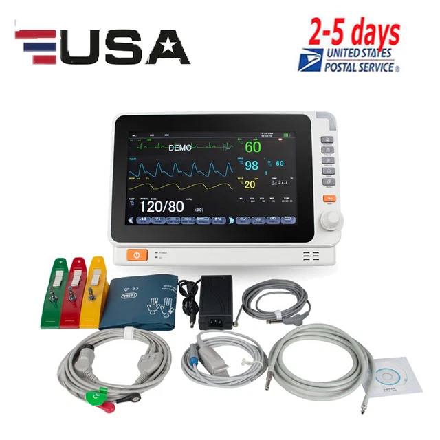 Denshine  Digtal 10''Multi-parameter Monitor ICUVital SignsPatient Monitor US