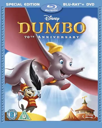 Dumbo (Blu-ray DVD, 2010, 2-Disc Set 70th Anniversary Special Edition UK Import)