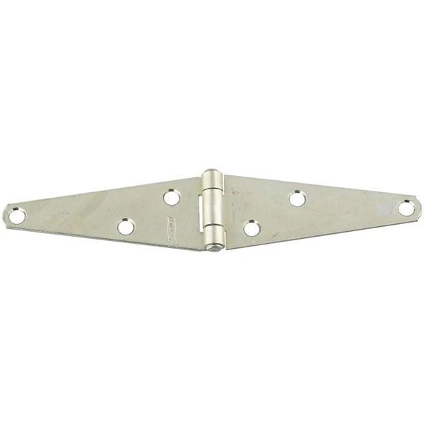 5 Pk Steel Zinc Plated 1.6" High X 4" Long Barn Shed Door Strap Hinge N127977