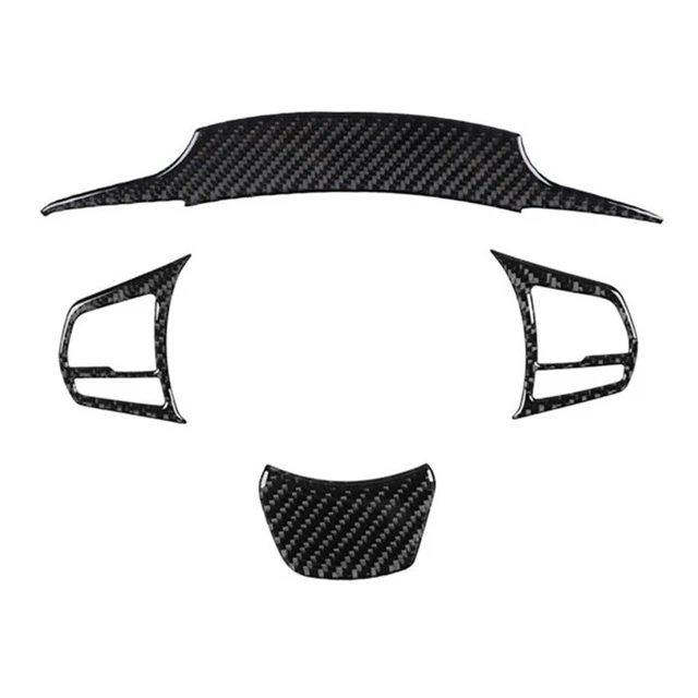Copertura volante rivestimento volante resistente allo sporco nero 4 pz/set parti interne