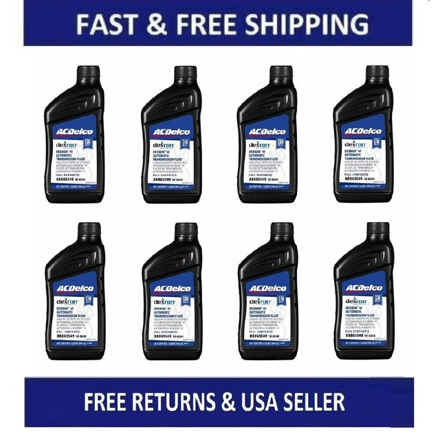 8 QUARTS AUTO. Transmission Fluid ATF AcDelco GMC OEM Full Synthetic