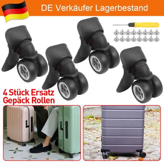 UNIVERSAL ERSATZ ROLLEN Räder Koffer Roller für Trolley Gepäckkoffer  Reisekoffer EUR 13,99 - PicClick DE