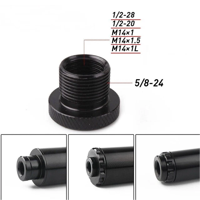 Adattatore filtro 1/2-28 interno 5/8-24 M14X1 M14X1,5 1pz materiale di alta qualità