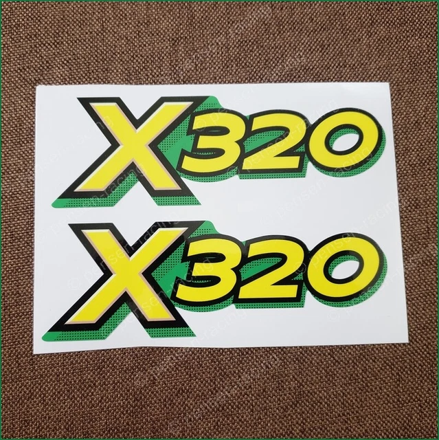 JOHN DEERE LOWER Hood Decal Set For X320 Tractors M152343 13.37 PicClick