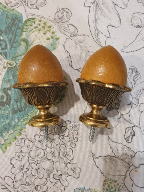 Paire de bougeoirs vintage Mottahedeh, style Régence, 25 cm