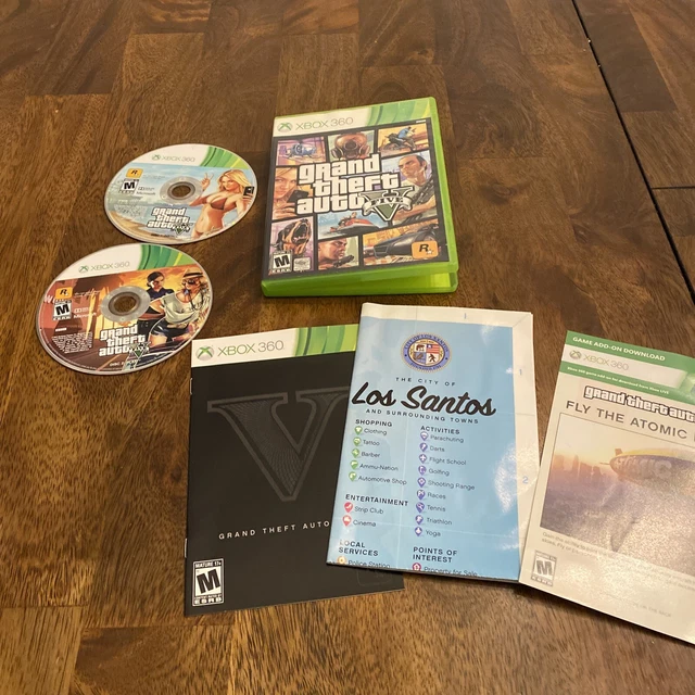 Jeu GTA V Grand Theft Auto 5 Complet Sur Xbox 360 - Version FR, En Très Bon état