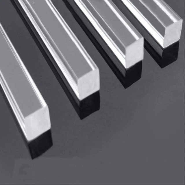 48 pz barra asta lucite plexiglass acrilico trasparente quadrata 2 x 2 mm 250 mm lunga