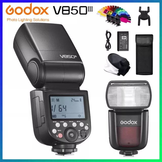 Godox V850III Camera Flash 76W 2.4G GN60 Speedlite for Canon Nikon Sony Olympus