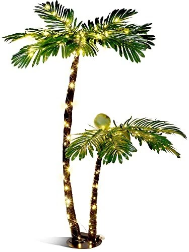 Artificial Lighted Palm Tree Function LED Lighted Palm Tree 4FT&5.6FT, 65.6FT