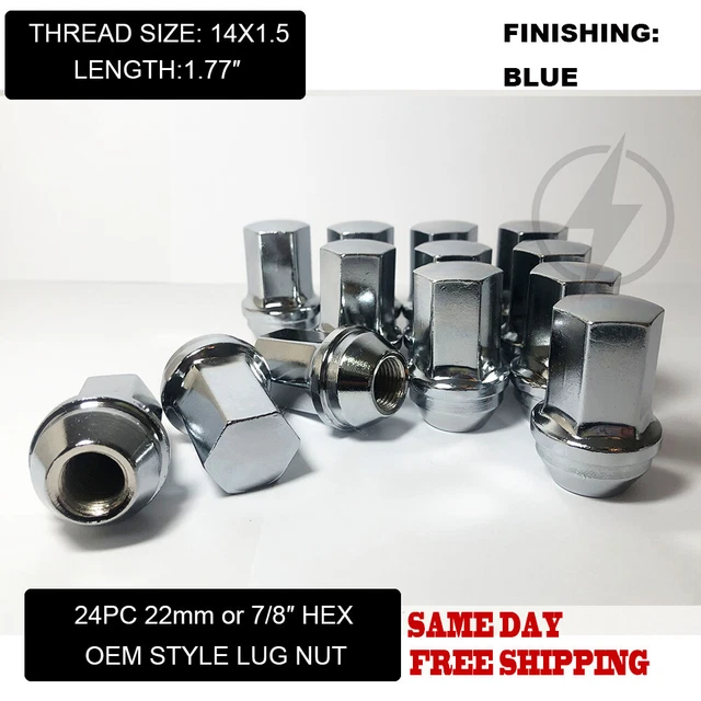 FIT FORD F150 20152020 Oem Replacemnt Solid Lug Nuts 14X1.5 Thread