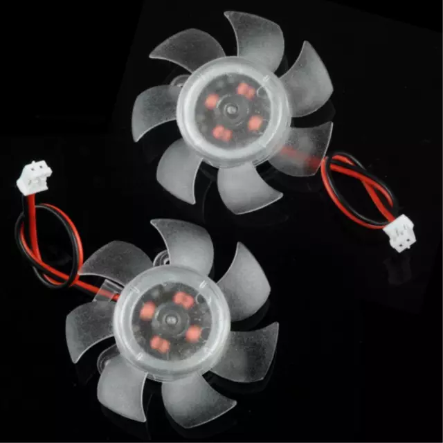 Cooling 2Pin VGA Heatsink Fan Replacement 45mm Computer Video Card 12V Mini PC