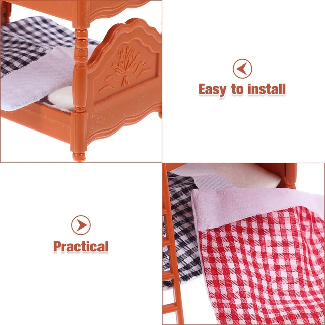 KIDS BEDROOM DOLLS Cot Mini Bunk Beds Child Baby £7.25 PicClick UK