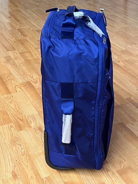 Tumi Voyageur Nylon Leisure Travel Blue Carryon Luggage Suitcase Wheels Black 2
