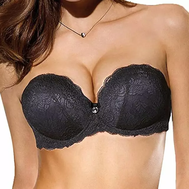 Reggiseno Lormar Double Extrapizzo Fascia Balconcino Super Push Up + 2 Taglie