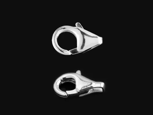 Karabinerverschlüsse Aus 925 Sterling Silber – 13 Mm Verschluss Für Ketten & Armbänder, 3 Stück