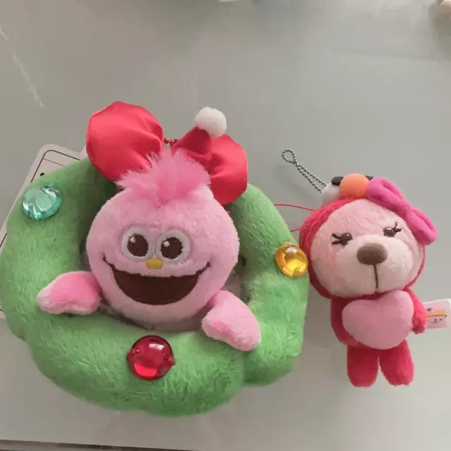 Moppy Elmo Keychain Mascot Plush Toy Set USJ Limited Universal Studios Japan JP