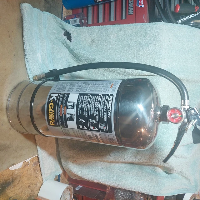 Ansul Kgaurd Fire Extinguisher 🔥 With Bracket And Sign . Factory Sealed Ansul Kgaurd Fire Extinguisher 🔥 With Bracket And Sign . Factory Sealed