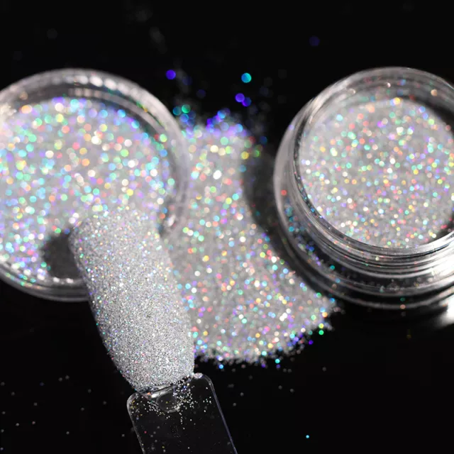 Holographisch Schimmer Nagel Puder Chrom Pulver Pigmente Nail Art Glitters