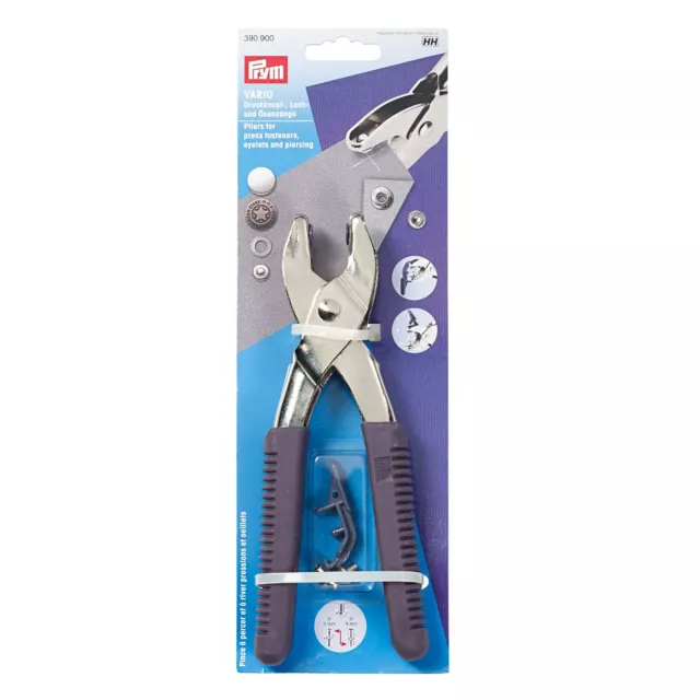 Prym Vario Pliers for Fasteners Poppers Colour snaps Craft Sewing 390900