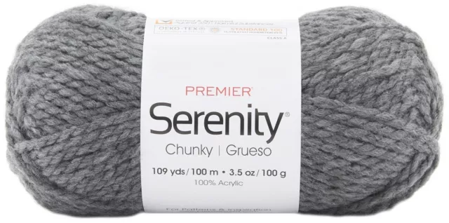 Premier Serenity Grueso Hilo - Solid-Smoke, 700-41