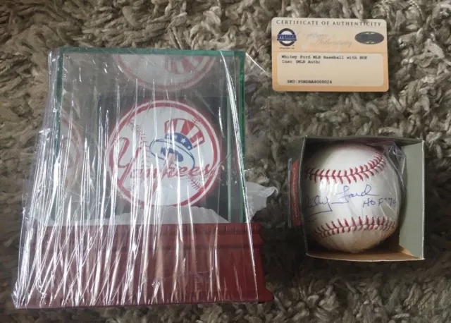 New York Yankees weiß Ford Baseball mit HOF Aufschrift UVP $ 549,99
