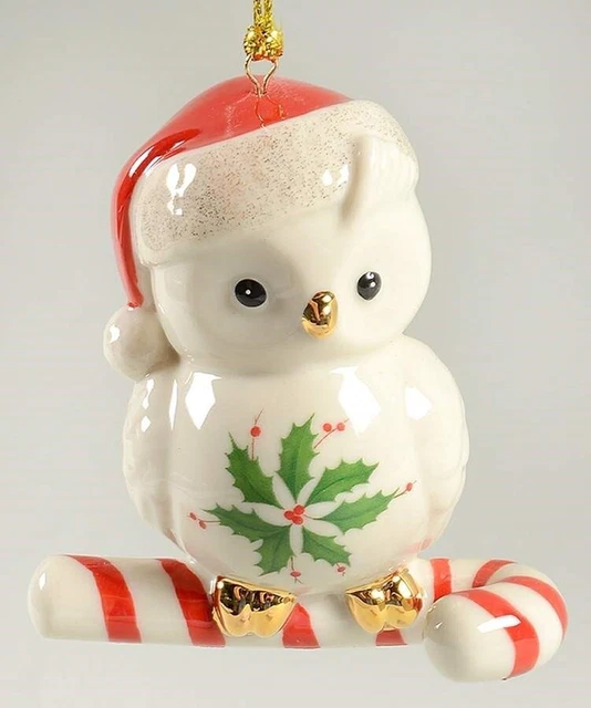 New In Box - Lenox - Happy Hoolidays Christmas Owl Ornament