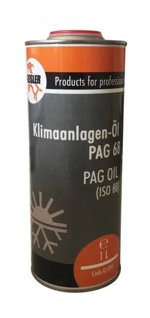 Klimakompressor Öl, Klimaanlagen Öl, Klima Öl  PAG 68  (1 l tr. Dose)