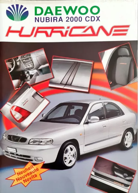 Daewoo Nubira 2000 CDX Hurricane Brochure 1997 CH