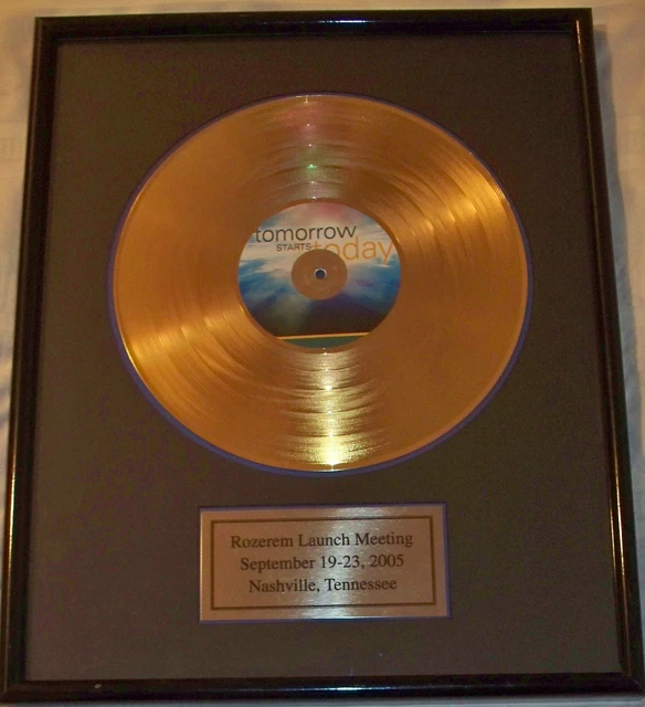 CHICAGO Local pickup ONLY _ Takeda Pharmaceuticals vinyl Gold Record for Rozerem
