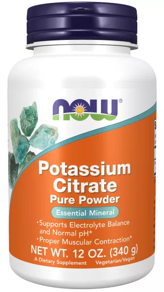 Now Foods, Potassium Citrate Pure Powder, 340g - Blitzversand