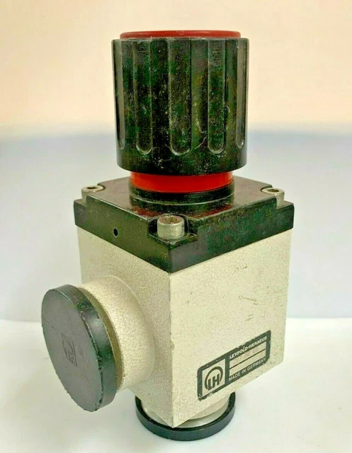 LEYBOLD HERAEUS Mod 287-02-B1 Vacuum Control Valve Right Angle DN25