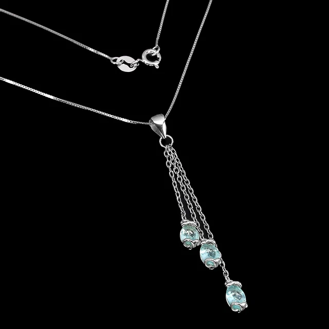 Boutons De Manchette En Argent 925 Avec Apatite Bleue Naturelle - Bijou Homme Neuf Sans Emballage, 50.55 Carats, Artisanaux
