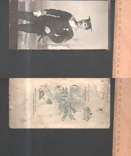(n22076)   Soldat Marine KuK Foto auf Karton, Atelier Pola, ca 8x14cm