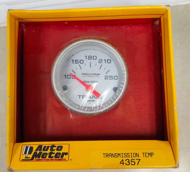 Autometer Ultra-Lite 52mm  100-250 Degree F Mechanical Transmission Temperature