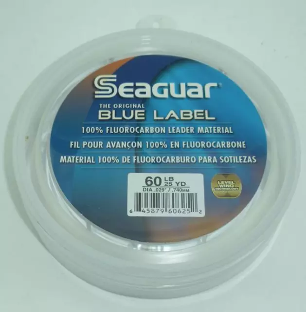 Seaguar Fluorocarbone Invisible Leader Matériel 60 Lb. Test 22.9m