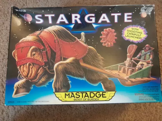 NEW 1994 Stargate Mastadge Beast of Burden Figure Hasbro - Box shows some wear