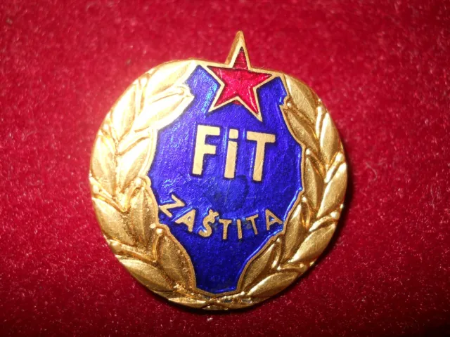 Abzeichen Jugoslawien Schutz (FiT zaštita) Protection Yugoslavia Badge