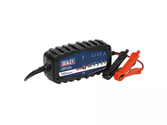 Sealey AUTOCHARGE200HF Kompakt Auto Smart Ladegerät 2A 9-Zyklen 6/12 V Lithium