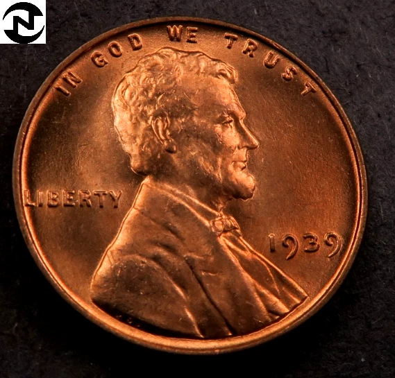 1939 Lincoln Wheat Penny Cent // Gem BU (red) // *Fresh OBW Coin* // 1 Coin.
