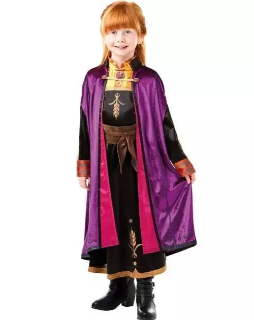 Rubie's Disney Frozen 2 Deluxe Anna Fancy Dress Child Costume Large 7-8 Years