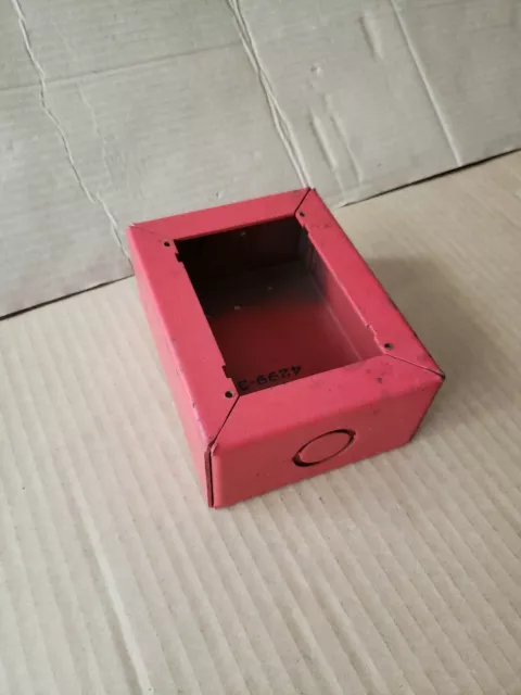 SIMPLEX No. 4299-3 BACK BOX Part No 690-048 RED SURFACE MOUNT BOX